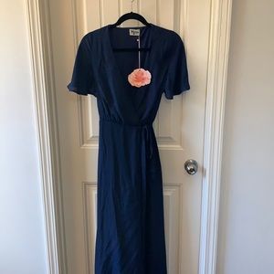 Small navy mumu bridesmaid